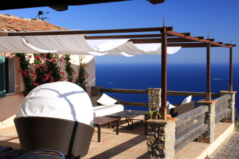 Great sea view from Tuscan villa