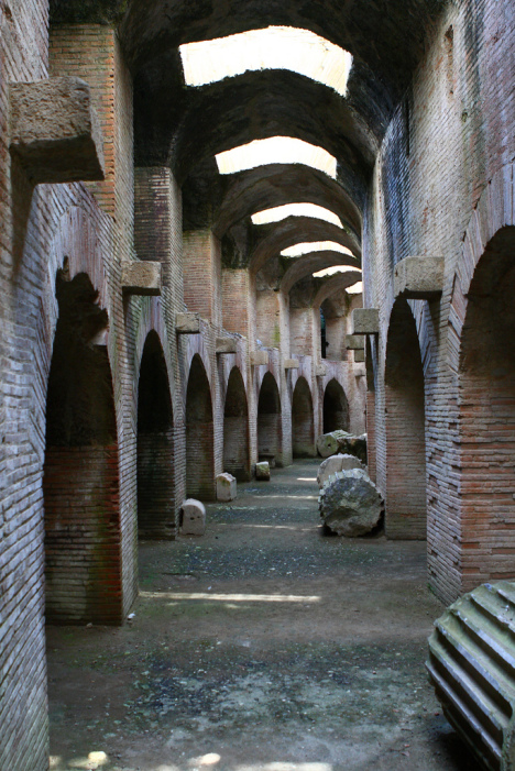 Under The Flavian Amphitheater, Pozzuoli, Campania, Italy