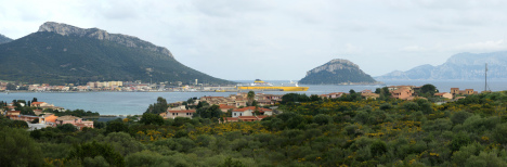 Corsica Ferries in Golfo Aranci, Sardinia, Italy