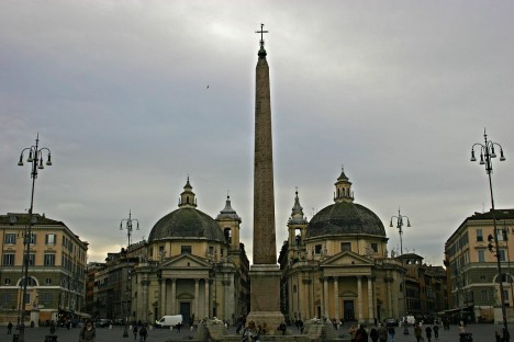 Flaminio obelisk, Piazza del Popolo, Rome, Lazio, Italy