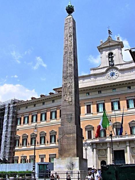Obelisk of Montecitorio, Piazza Montecitorio, Rome, Lazio, Italy