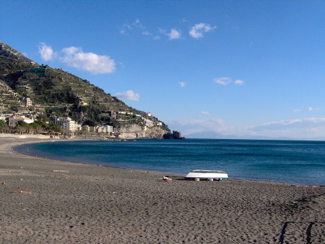 Maiori Beach, Amalfi Coast, Campania, Italy