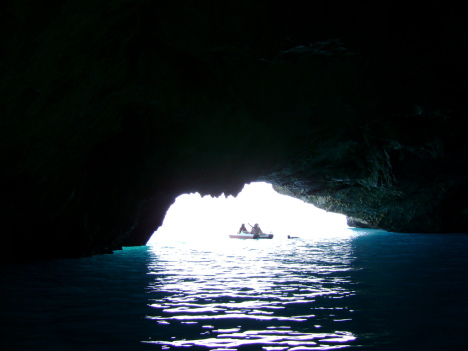 Inside of Grotta Azzurra, Island of Dino, Calabria, Italy
