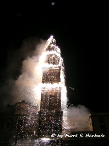 Fireworks during Festa Della Madonna Bruna