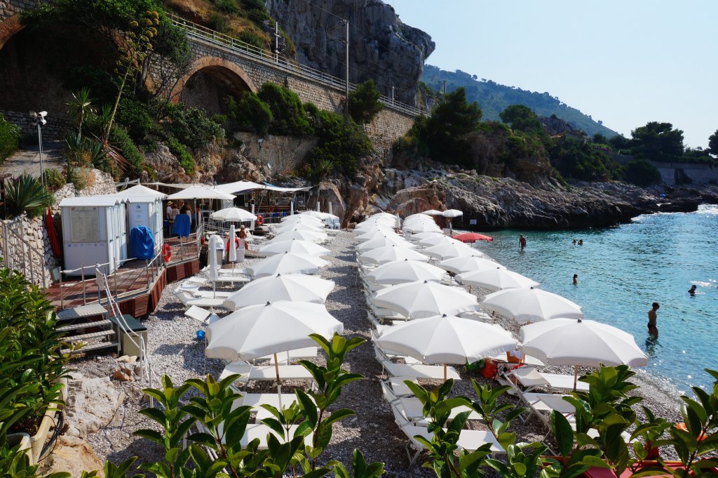 Balzi Rossi Beach, Liguria, Italy
