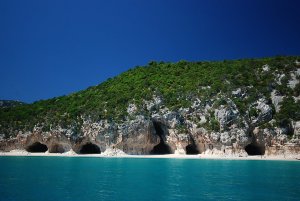 Caves at Cala Luna, Sardinia, Italy