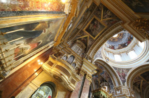 Interior of Sanctuary of Tindari, Sicily, Italy