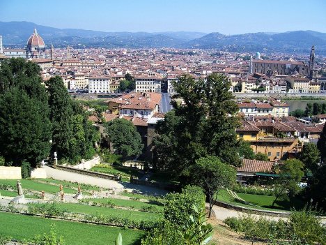 View from Giardino Bardini, Florence, Tuscany, Italy