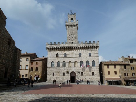 Palazzo Comunale at Piazza Grande, Montepulciano, Tuscany, Italy