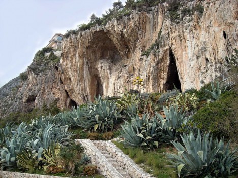 Caves of Balzi Rossi, Liguria, Italy
