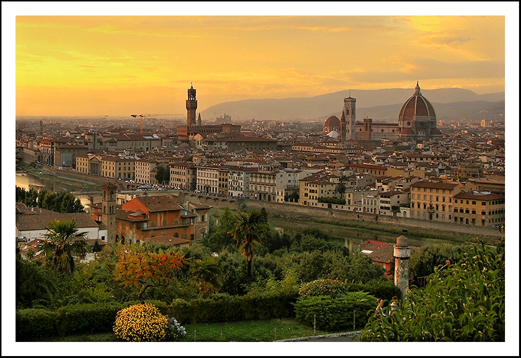 Sunset in Florence, Tuscany, Italy