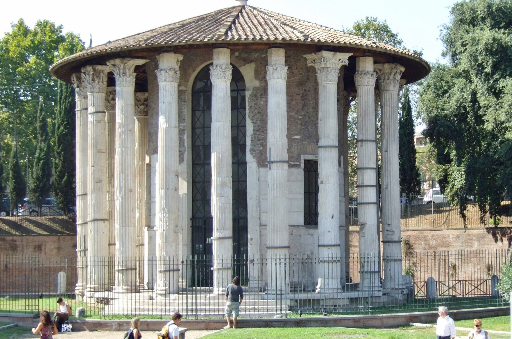 The Temple of Hercules Victor in Rome