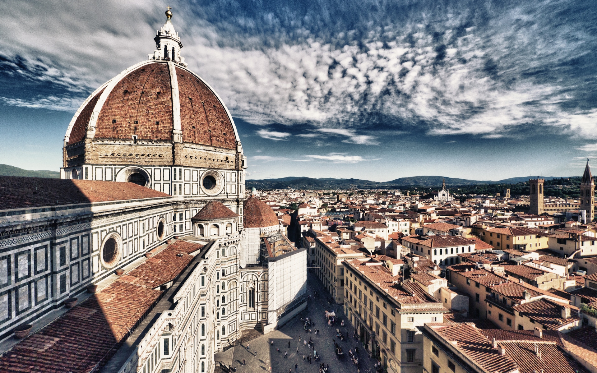 Basilica Of Saint Mary Ofthe Flower In Florence Wide Desktop Background